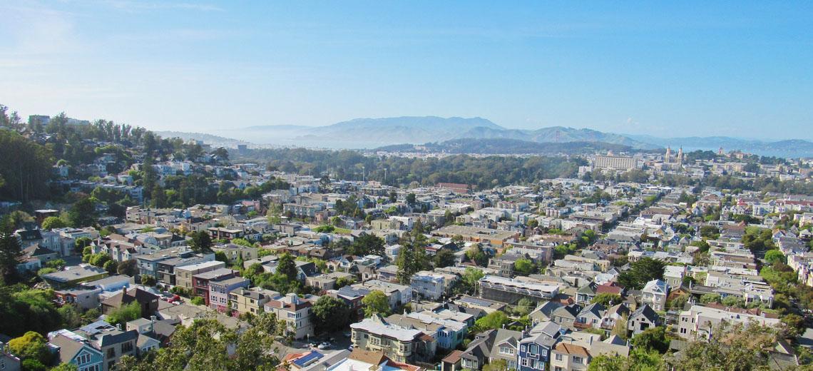 Cole Valley San Francisco neighborhood homes with tree lined streets near Golden Gate Park and residential lifestyle