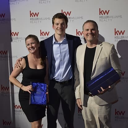Aaron at a Keller Williams awards celebration