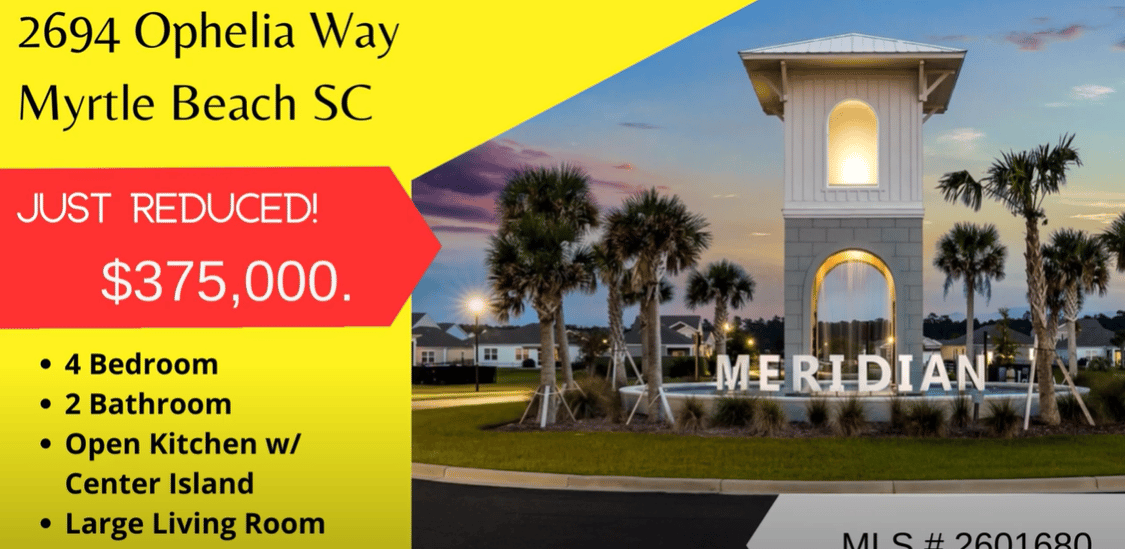 Home in Market Commons, Myrtle Beach. Close to Beach, under $400k, Move In Ready!