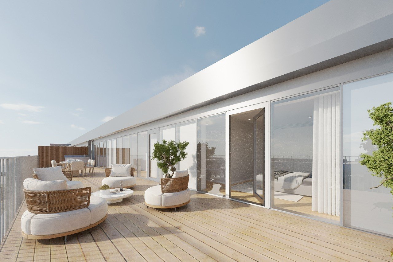Sophisticated 3-Suite Penthouse with Ocean Views Near Porto