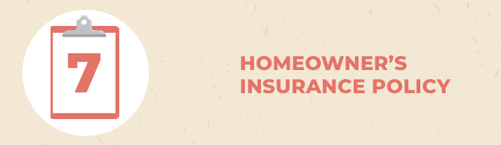 Homeowner’s insurance policy, item 7.