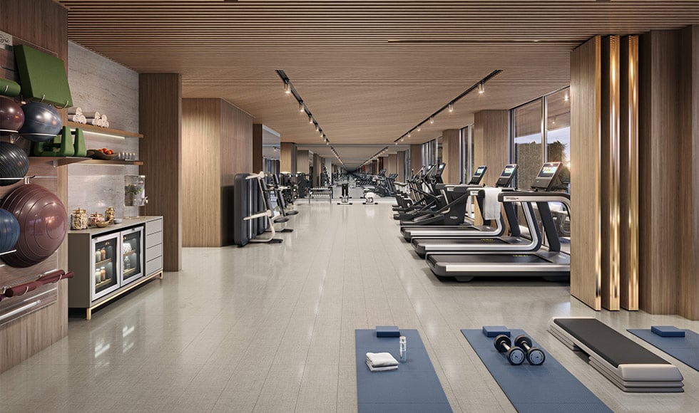 57 ocean Miami amenities gym