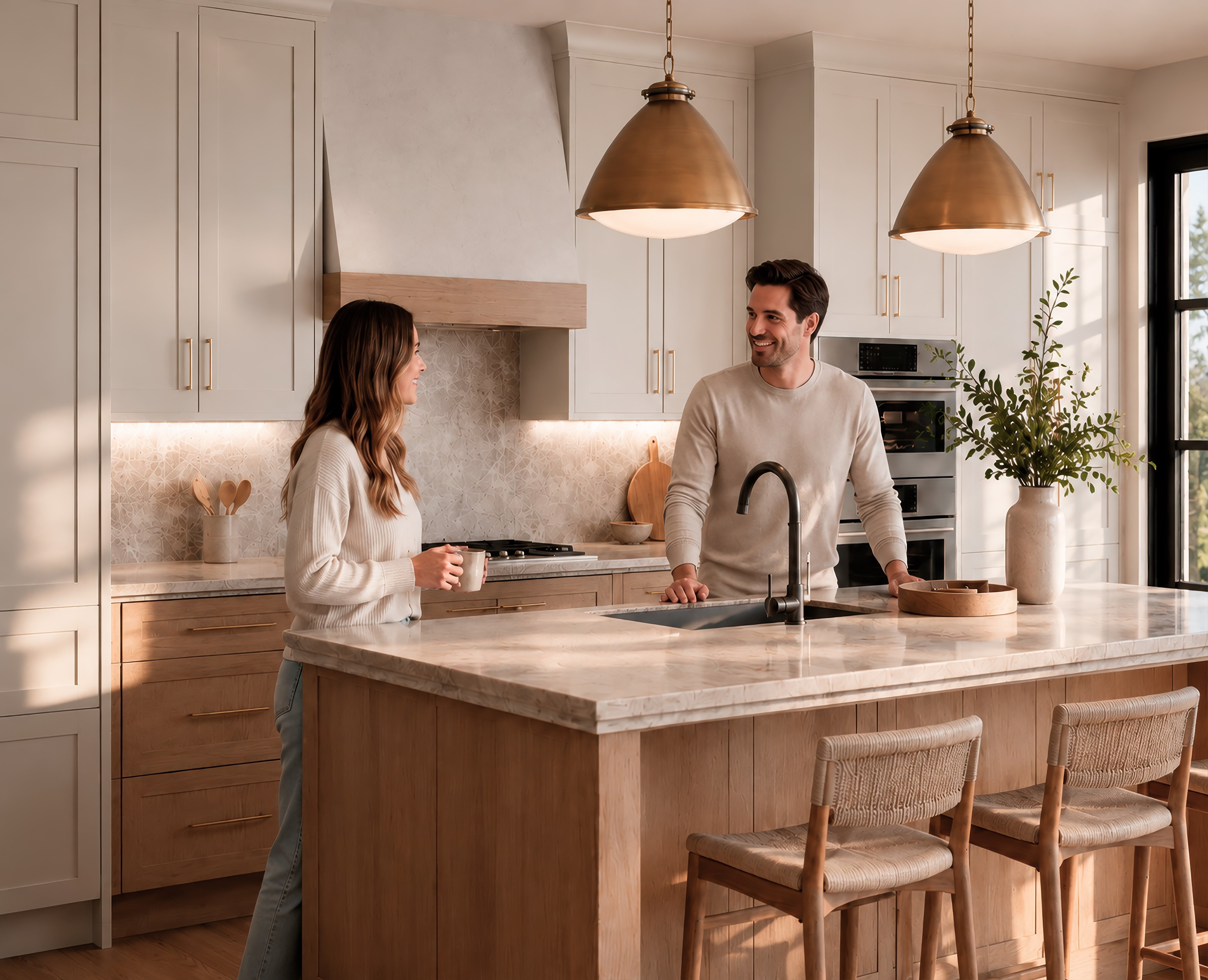 Morning coffee in the Cedar Commons kitchen