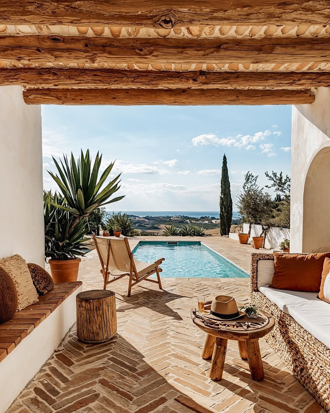 Luxury terrace with pool and panoramic view in Southern California — Agency West lifestyle inspiration