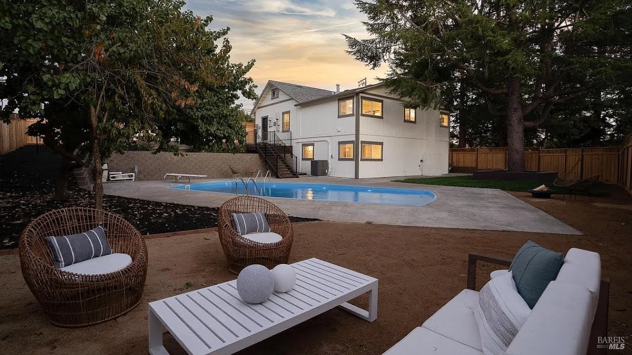 Stunning $1.474 Million Dollar Renovated 4 bed 2 bath Napa Home with a Pool & ADU For Sale!