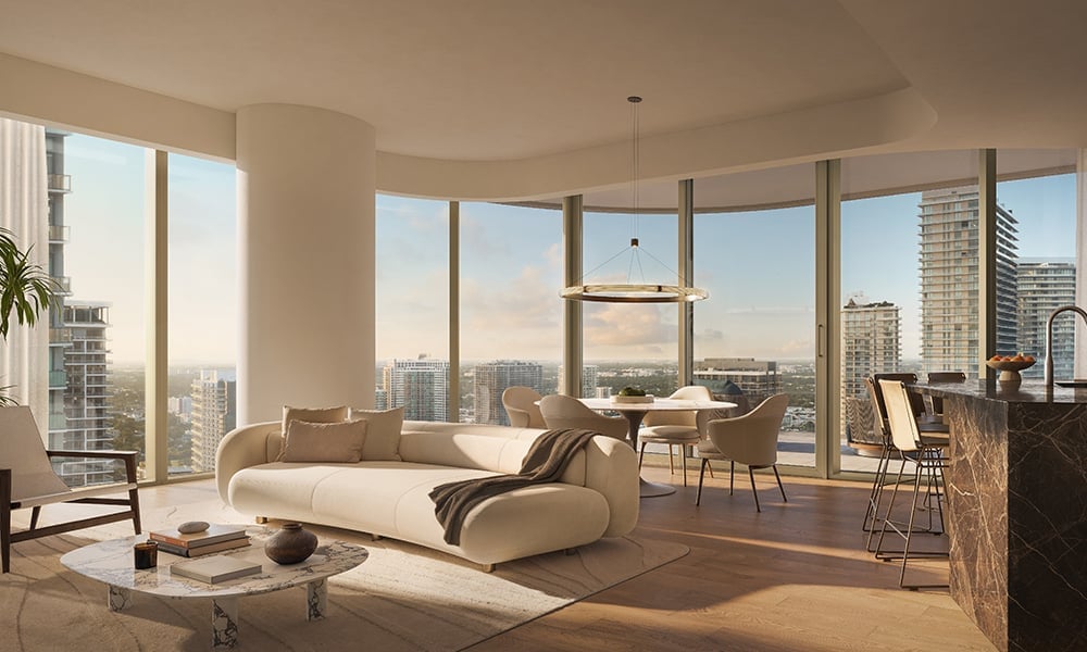 Lilli Miami Edgewater living room