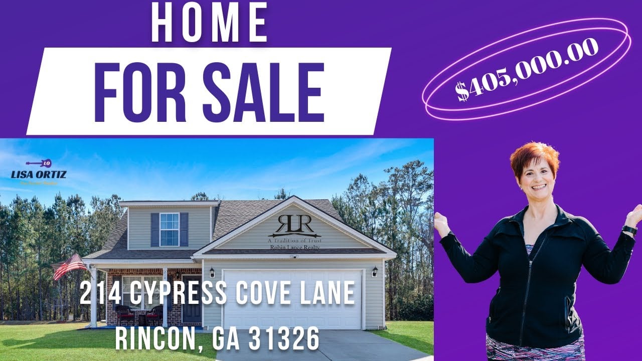 Home For Sale 214 Cypress Cove Lane, Rincon, GA 31326