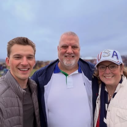 Aaron enjoying a community gathering