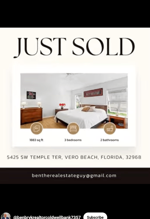 This was a very nice that I just sold in Citrus Springs a gated community in Vero 772-713-9455