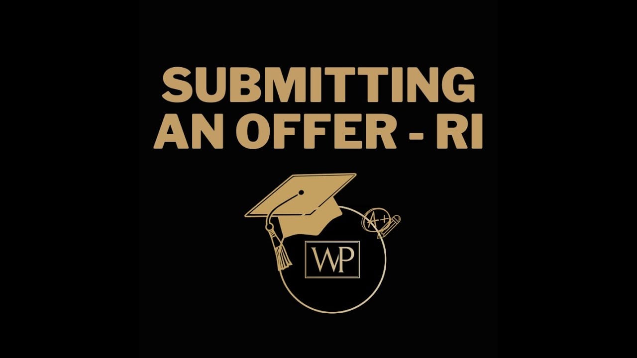 Submitting an Offer - Rhode Island