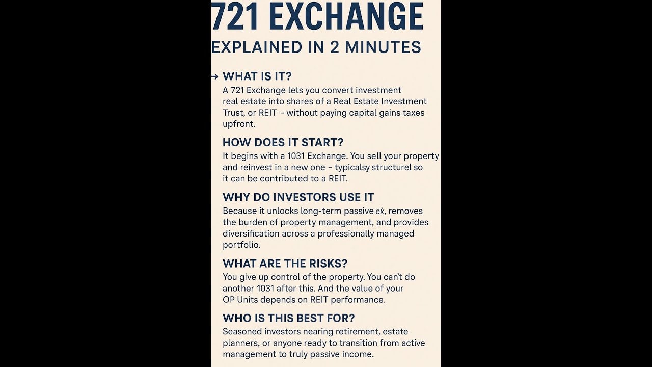 721 Exchange Explained in 2 Minutes | Brooklyn Real Estate Tax Strategy Recap