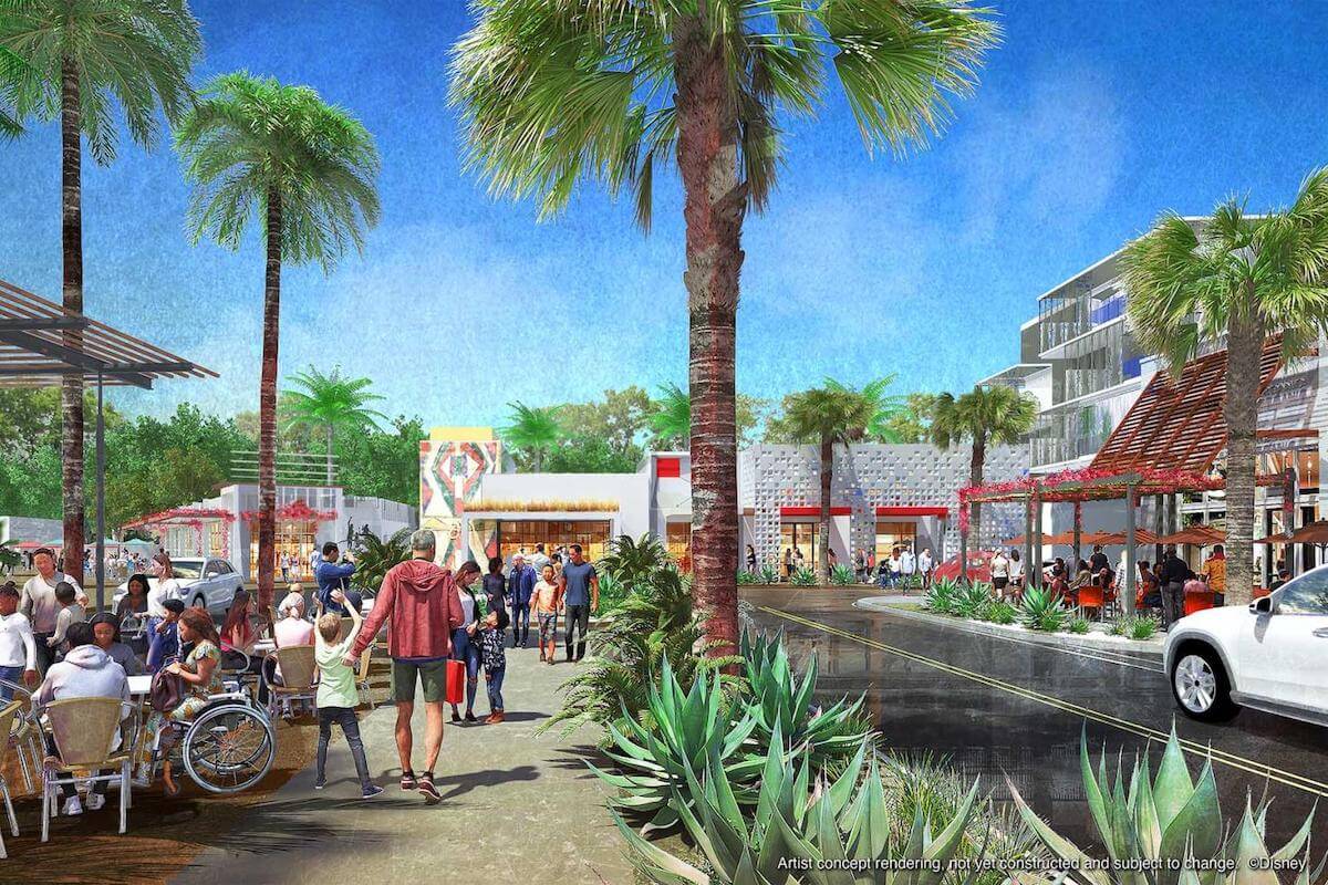 Rendering of Disney Cotino's Town Center 