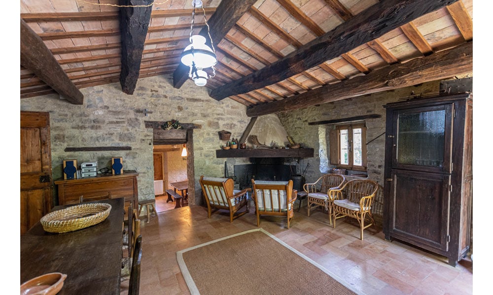 Stone Farmhouse Immersed In Nature