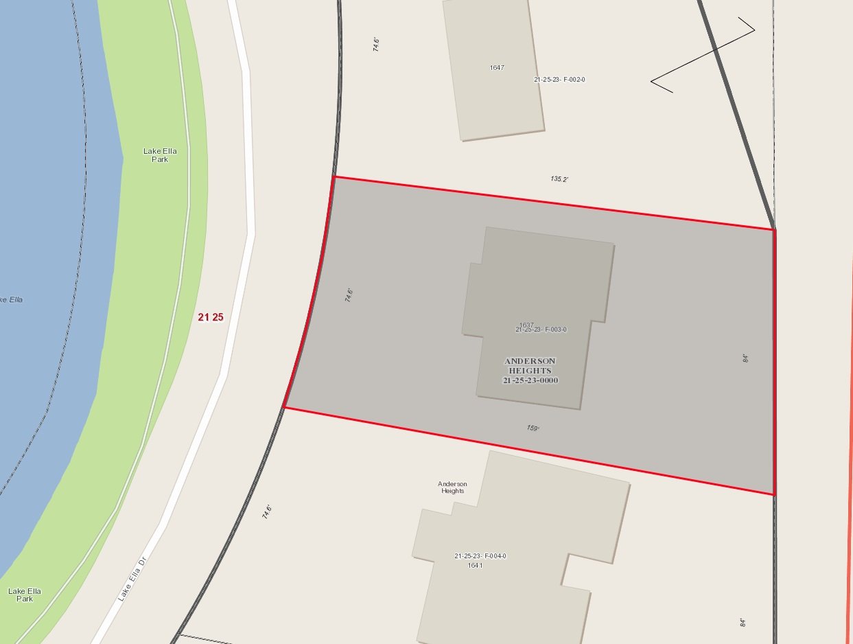 Site plan for the new building, showcasing layout, landscaping, and surrounding infrastructure details.