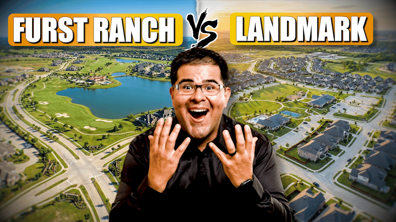 Edson Miranda of Miranda Realty Team comparing Furst Ranch and Landmark by Hillwood, two premier new construction communities along the I-35W Alliance Corridor in North Texas.