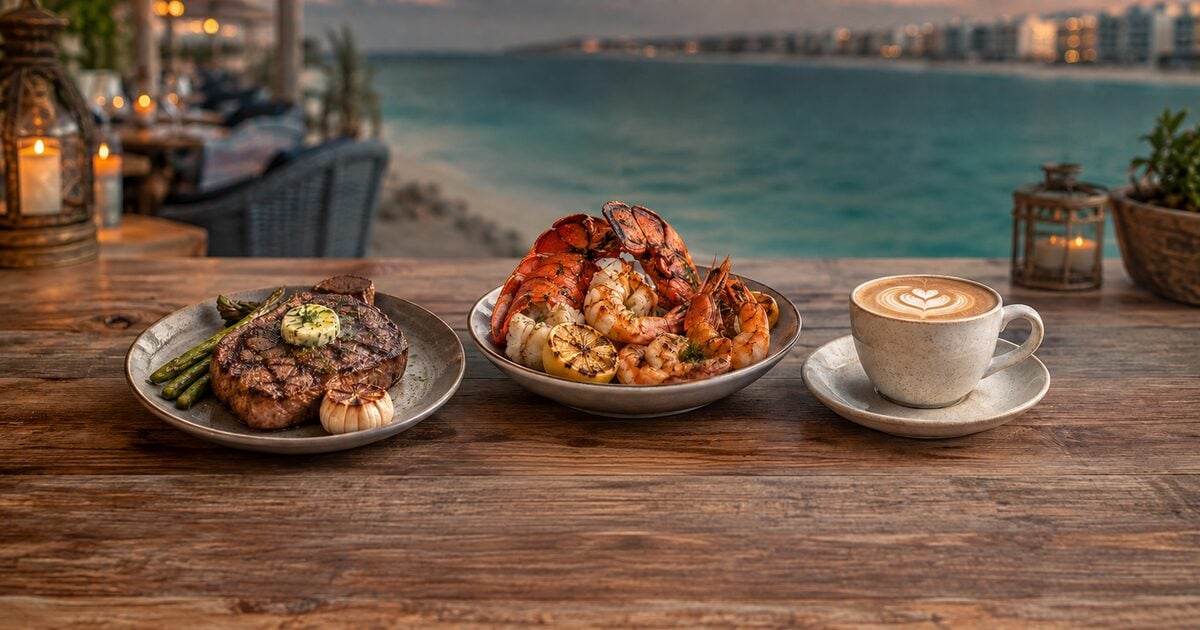 Grilled steak, Gulf seafood and artisan coffee overlooking the water in Panama City Beach.