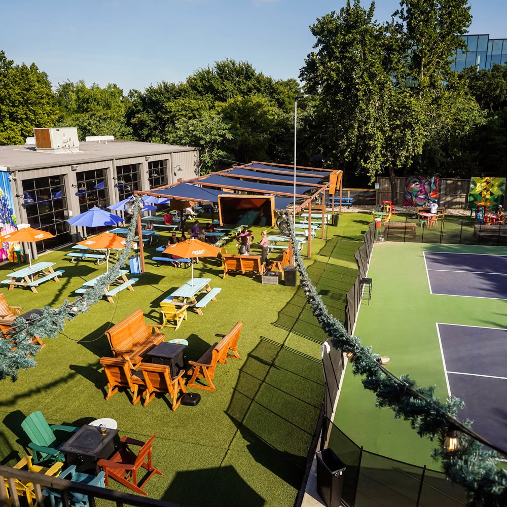 Guest houses with green lawn