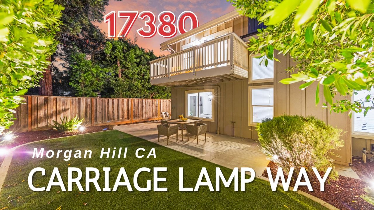 Stylish Attached Single Family Home in Morgan Hill with Soaring Ceilings & Private Backyard Retreat