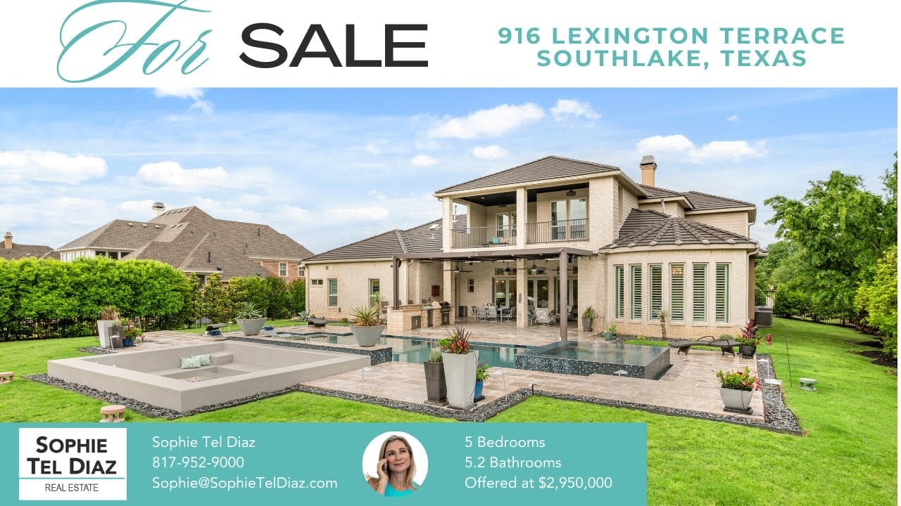  Luxury Home for Sale at 916 Lexington Terrace in Colleyville, Texas