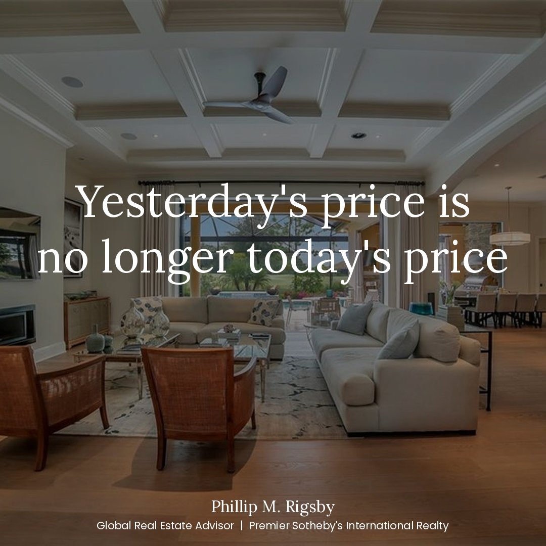 Yesterday's Price Is No Longer Today's Price