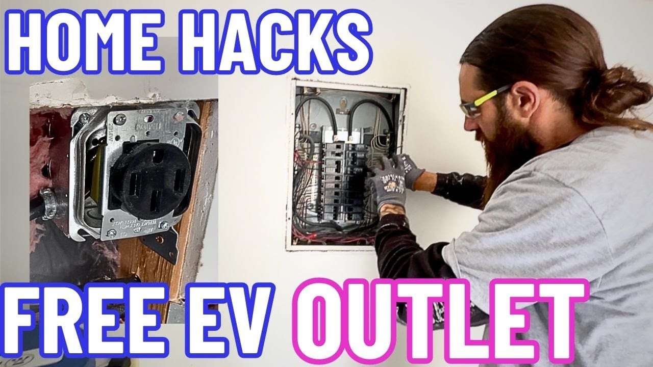 How To Install a FREE EV Charger Outlet at Home - NEMA 1450 EV Outlet Installation Guide