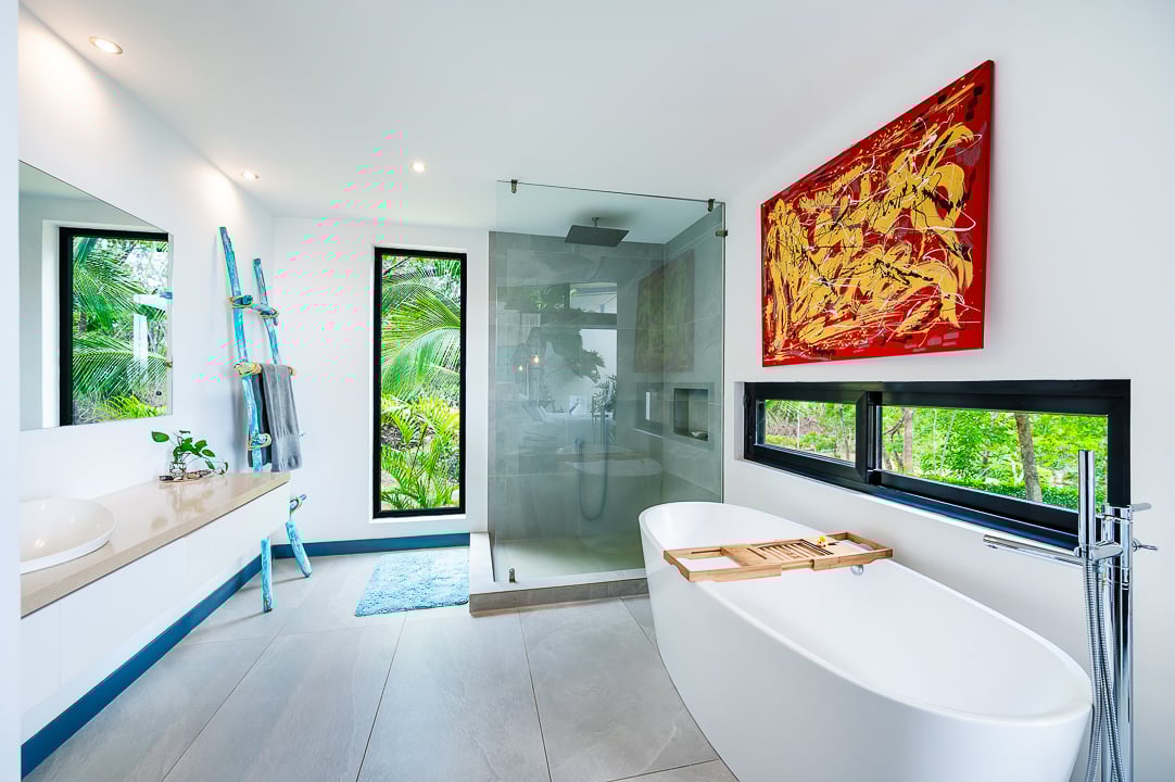 Casa Kalachuchi | Gorgeous Modern Jungle Oasis with Sunset Views in Gated Community