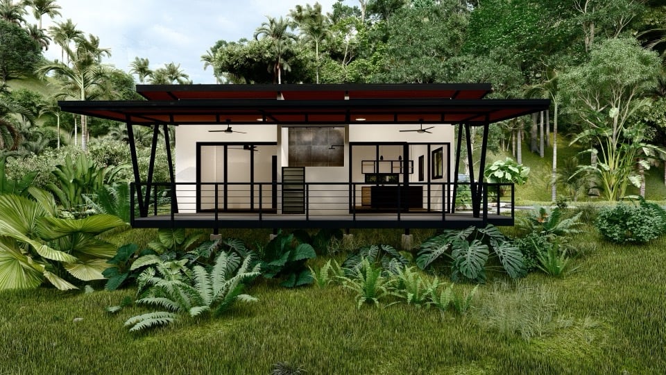 Brand New 2 Bedroom Home on Acreage Backing onto Jungle and Creek