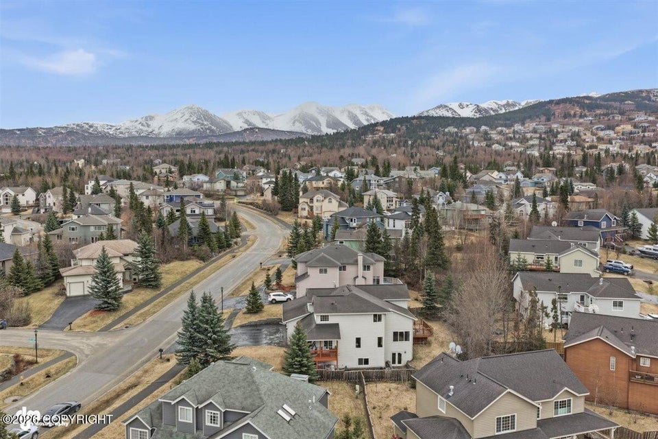 Anchorage Goldenview neighborhood with Chugach mountain views