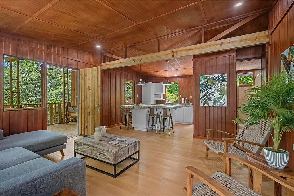living  and kitchen area