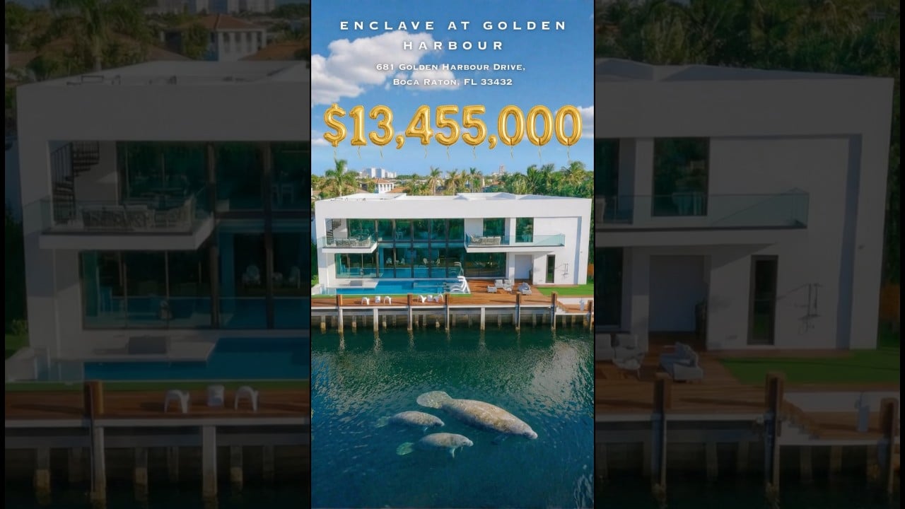 The Boca Raton Dream Awaits📍681 Golden Harbour Dr | Boca Raton, FL💰 $13,455,000 #bocaraton