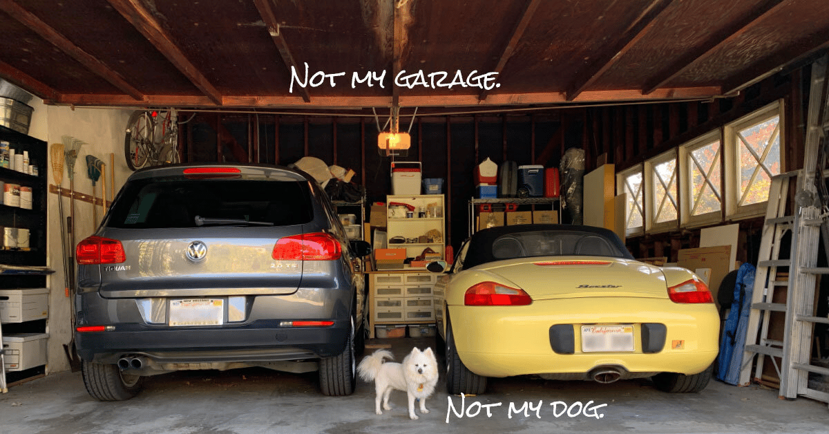New Year's Resolution: Driving into the garage.