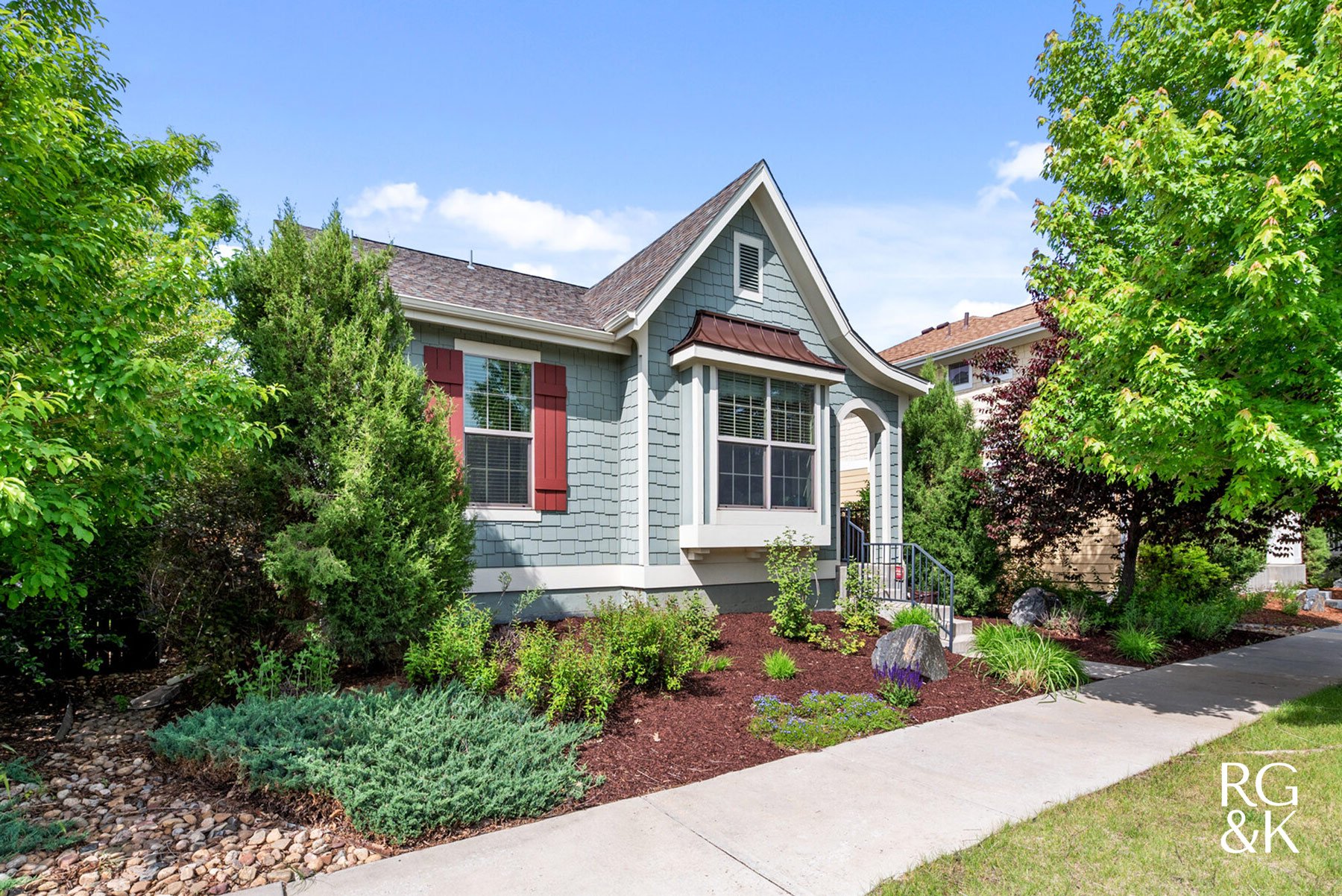 Denver home with xeriscaping and native plants - How to enhance curb appeal