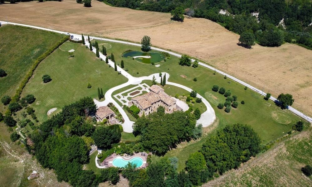 Monastery Near Treia With Golf Course And Pool