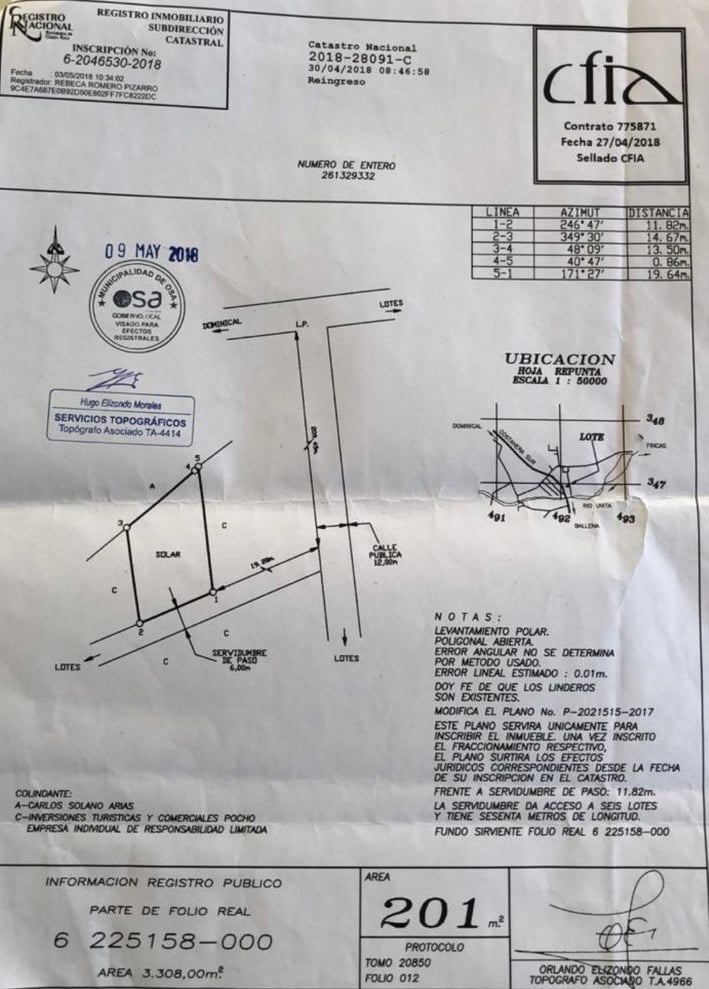 Lot in Uvita, Walking Distance to Amenities