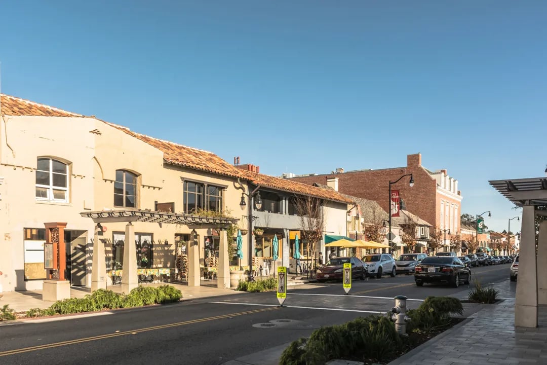 Burlingame Main Street, California