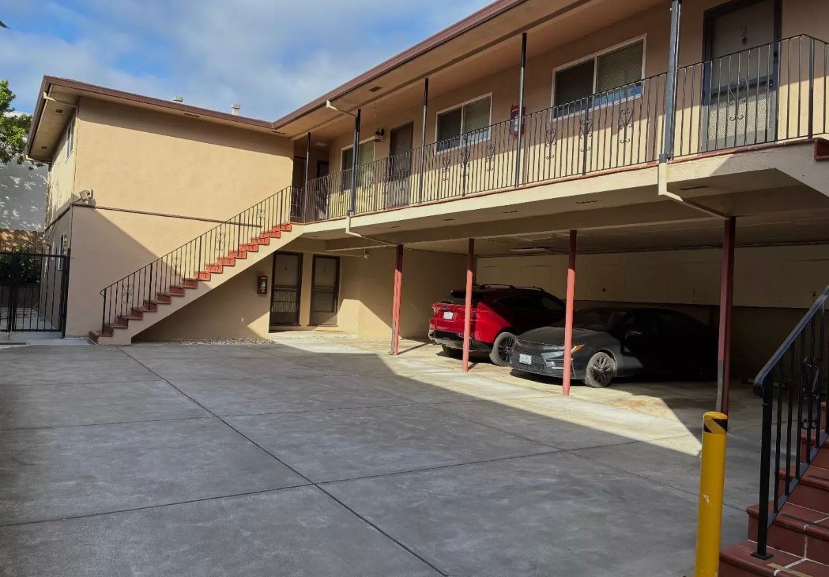 Courtyard and covered parking at 520 San Antonio Avenue, San Bruno