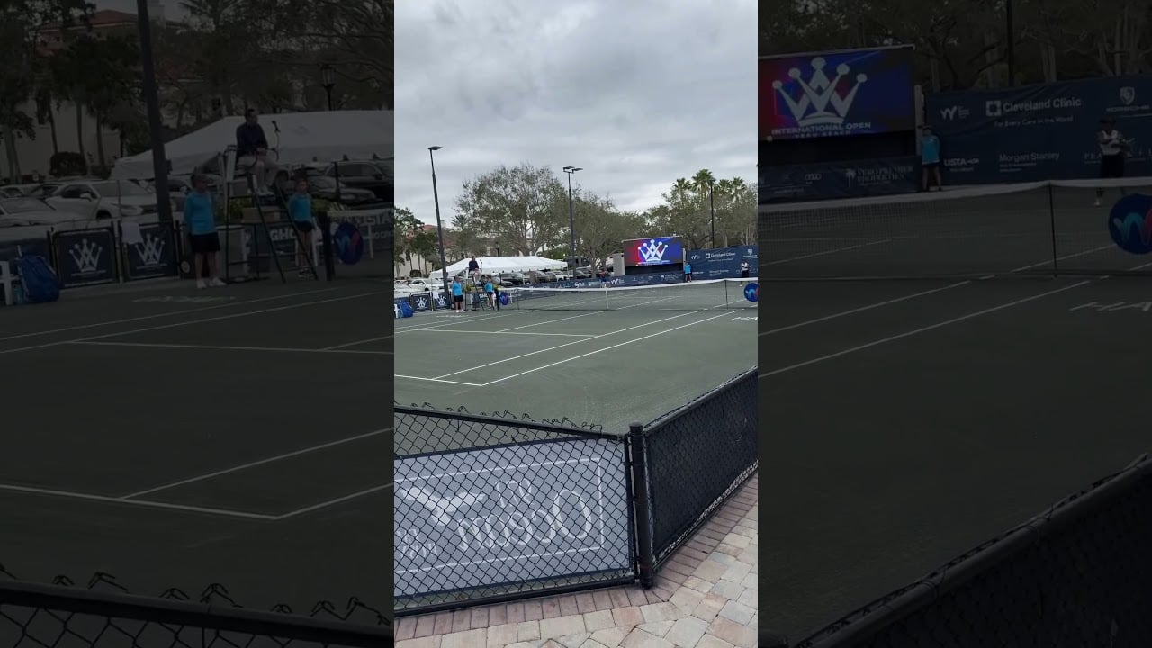 Quarterfinals are today at the Vero Beach Internation tennis open at Grand Harbor