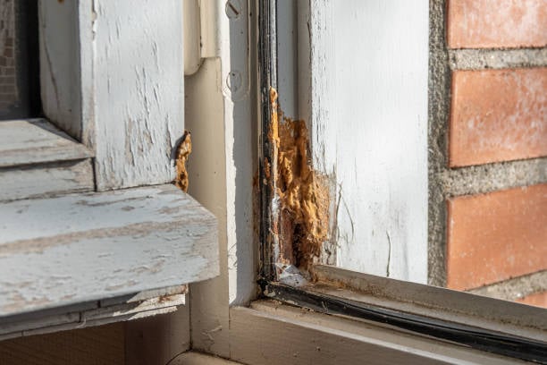 Termites and dry rot wood. UGH.