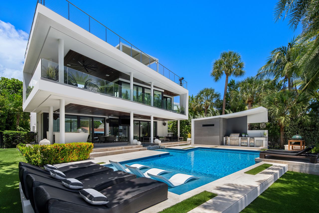 Striking Modern Tri-Level Waterfront Estate