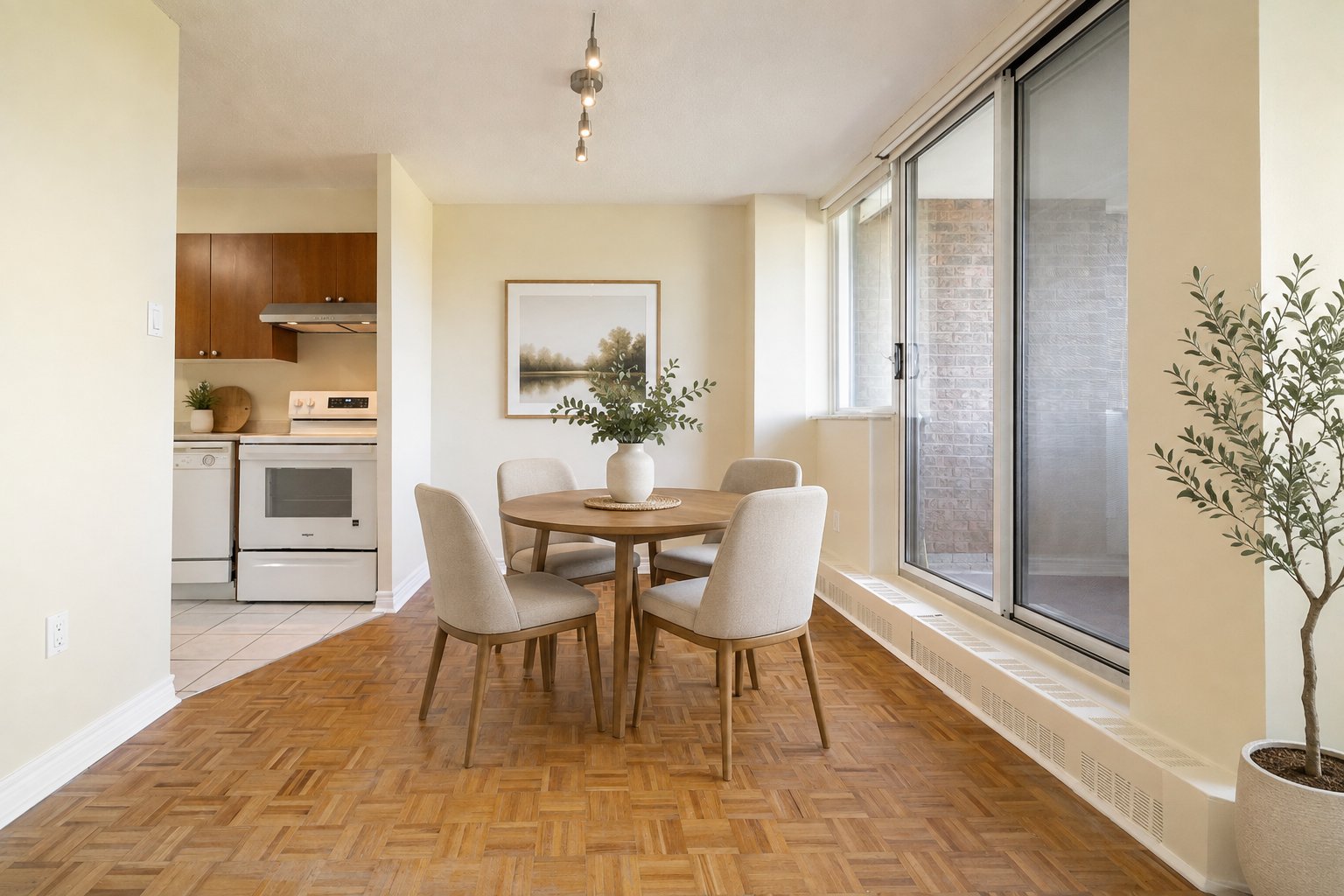 Bright and spacious studio apartment in great location