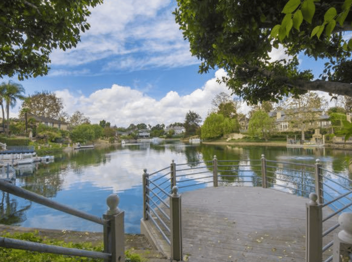 Toluca Lake architectural homes ring a private six-acre lake between Los Angeles and Burbank.