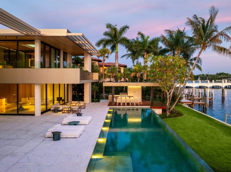 Waterfront Estate on Hibiscus Island Sells For $51.5 Million Setting New Record on Miami Beach's Palm and Hibiscus Island