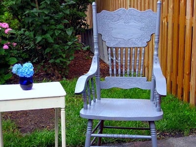 Vintage Oak Chairs Before & After