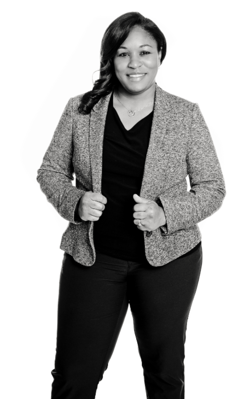 black and white photo Kimberly Chatman 