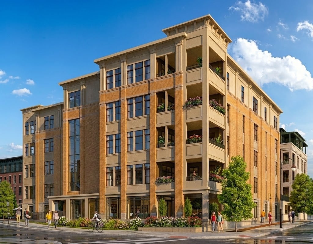 Eleven at Monon Square, a boutique collection of eleven single-level luxury residences near the Monon Trail in Carmel, Indiana