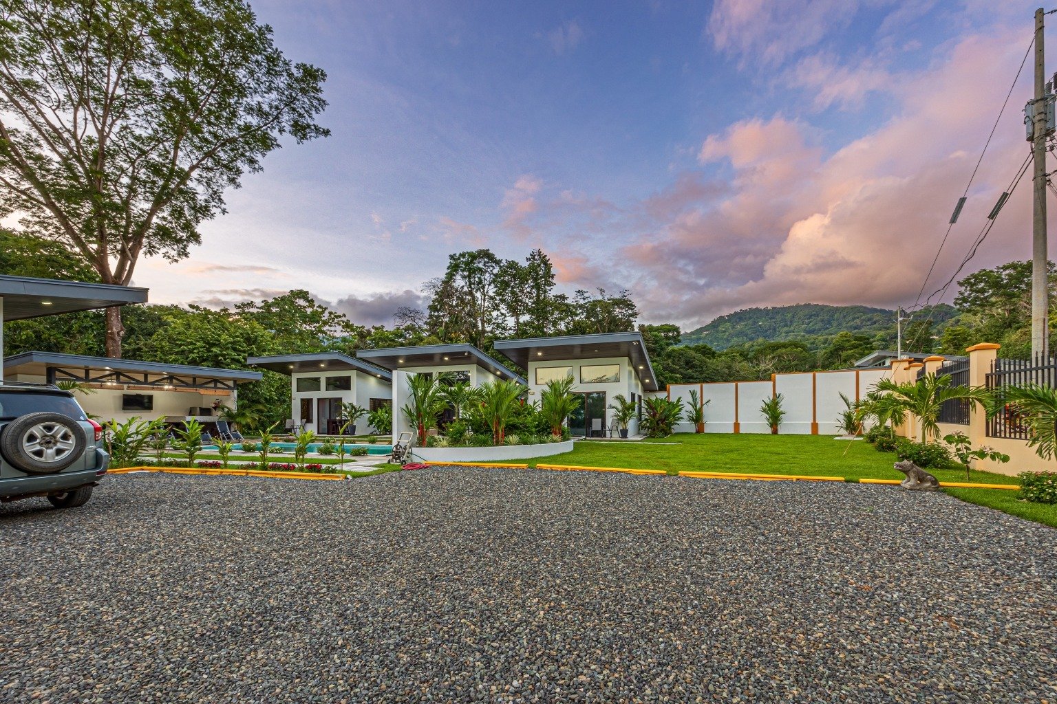 Incredible turnkey investment opportunity, 3 Rental villas, and a 2 Bedroom Home with a large pool.