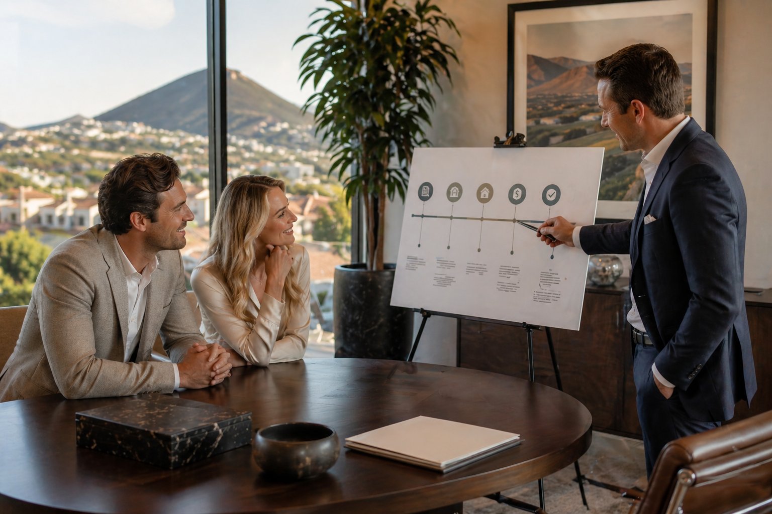 Timeline showing buyer contingencies during a San Luis Obispo County home sale