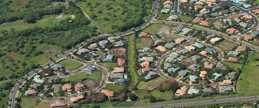aerial photo of Wailea Pualani in Maui luxury real estate