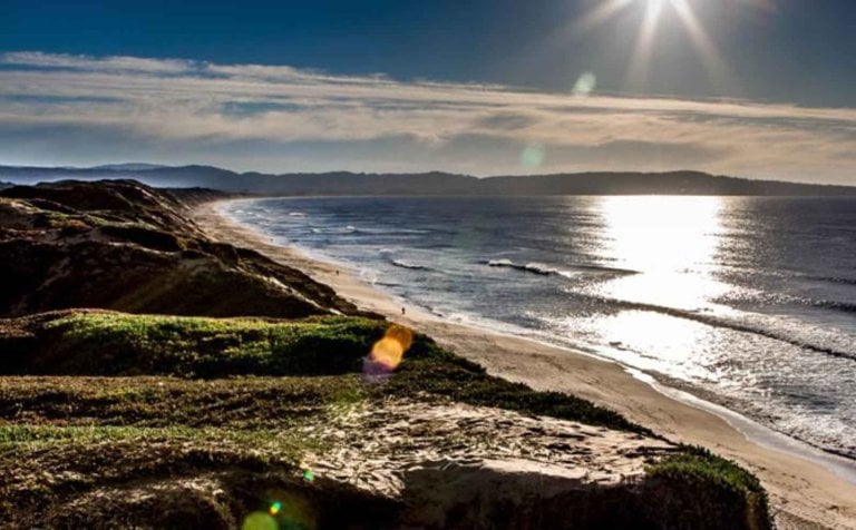 Marina State Beach in Marina, California along the Monterey Peninsula coastline