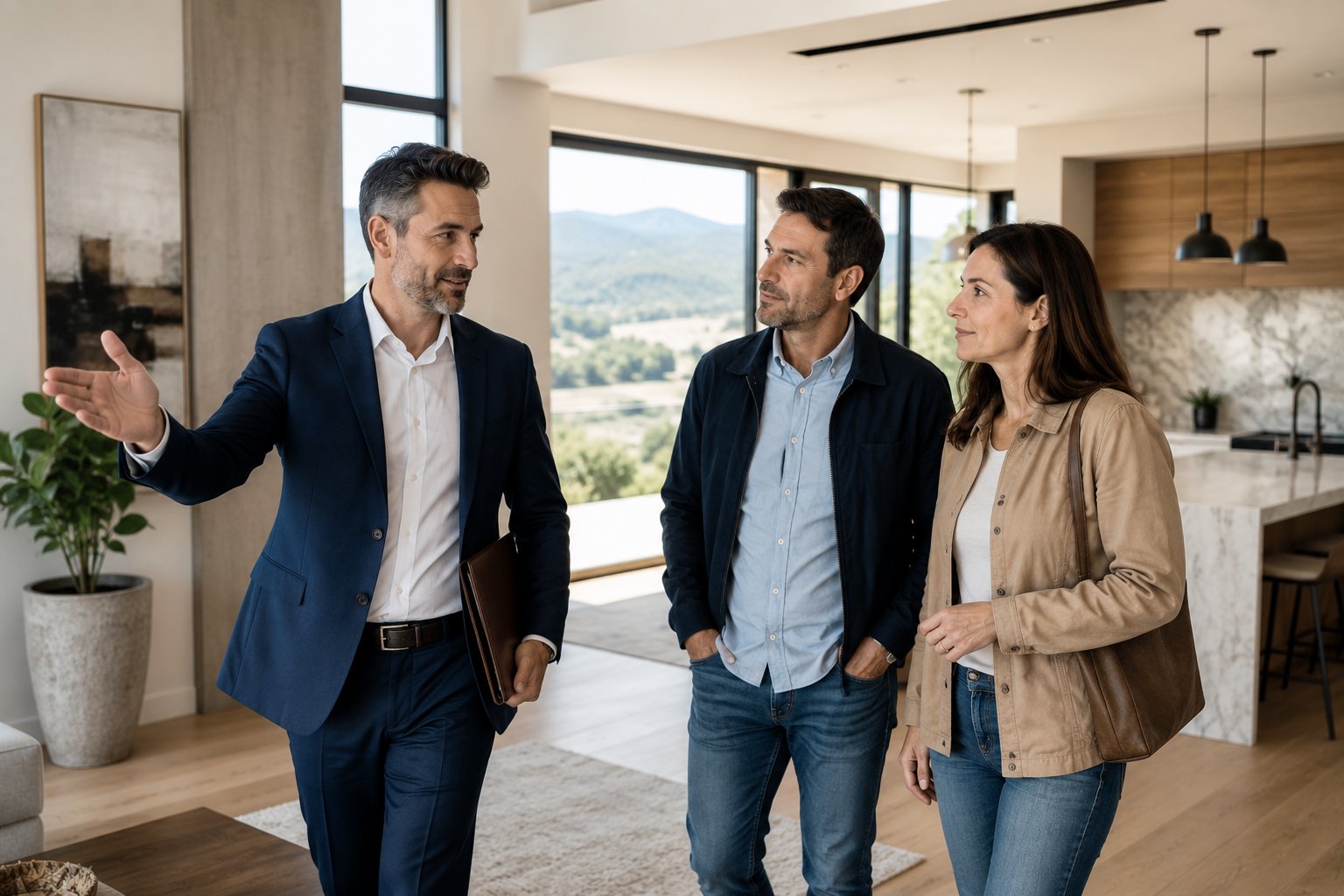 Buyer completing final walkthrough before closing on the Central Coast